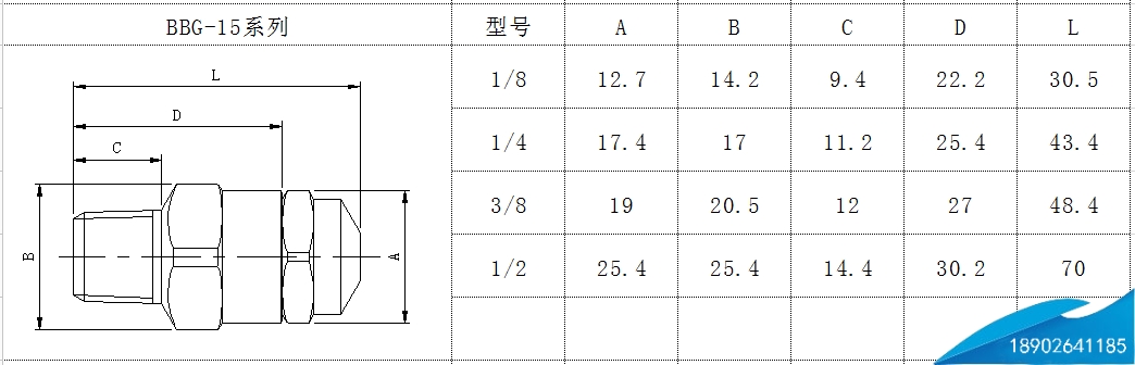 實心錐形噴嘴外形尺寸