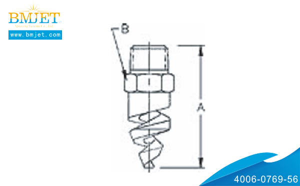 螺旋空心錐形噴嘴外形尺寸01