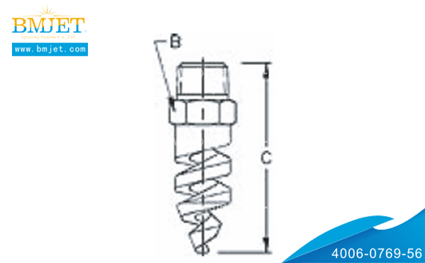 螺旋空心錐形噴嘴外形尺寸02