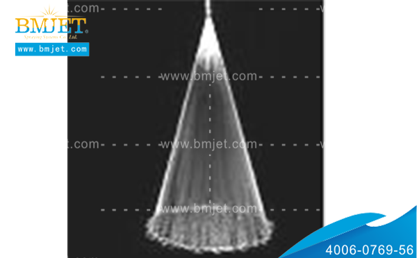 SMP不銹鋼實心錐形噴嘴30度噴霧效果圖