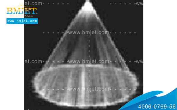 SMP不銹鋼實心錐形噴嘴60度噴霧效果圖