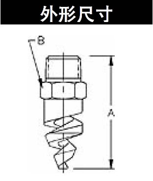 工業除塵螺旋噴嘴外形尺寸